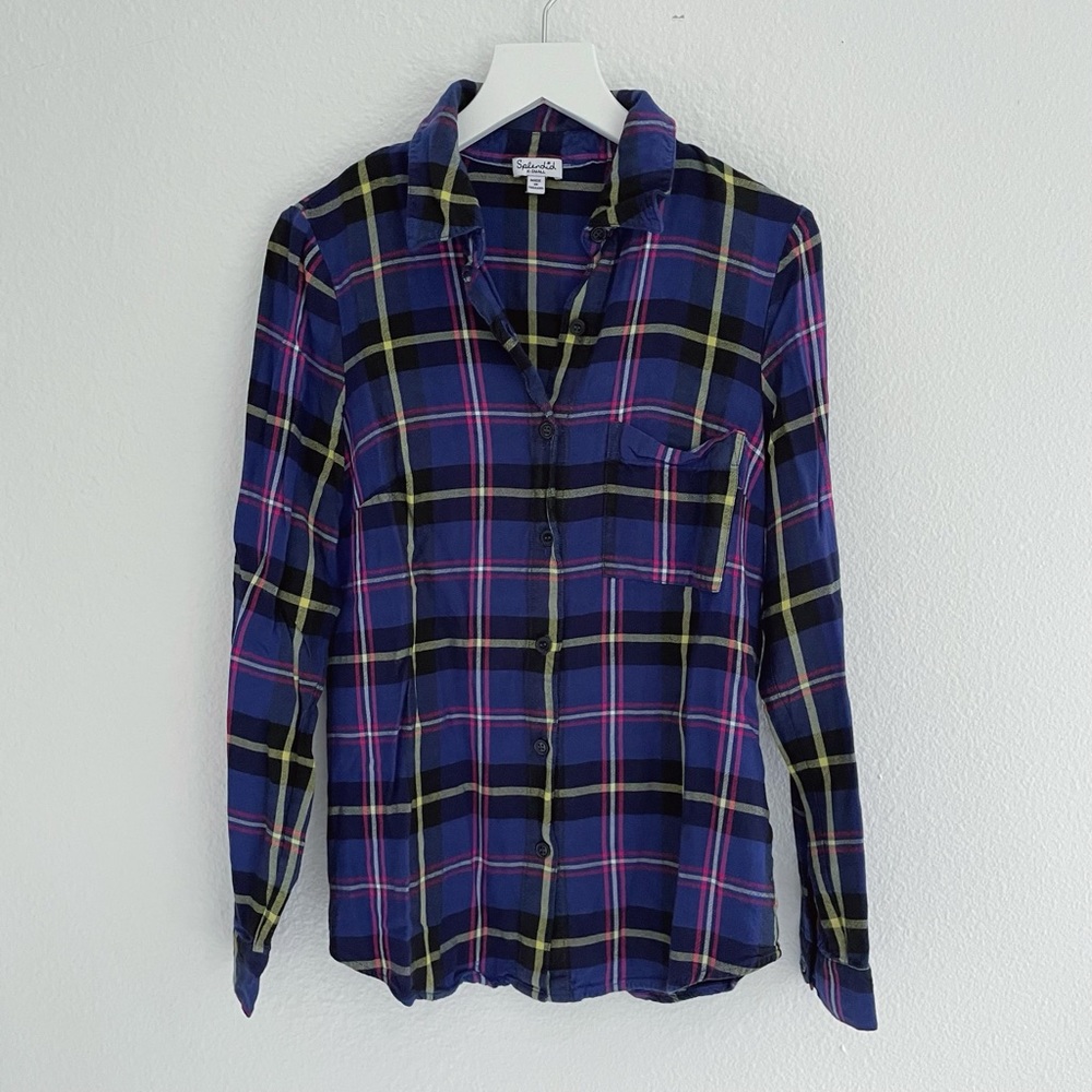 Splendid Plaid Button Down Shirt XS